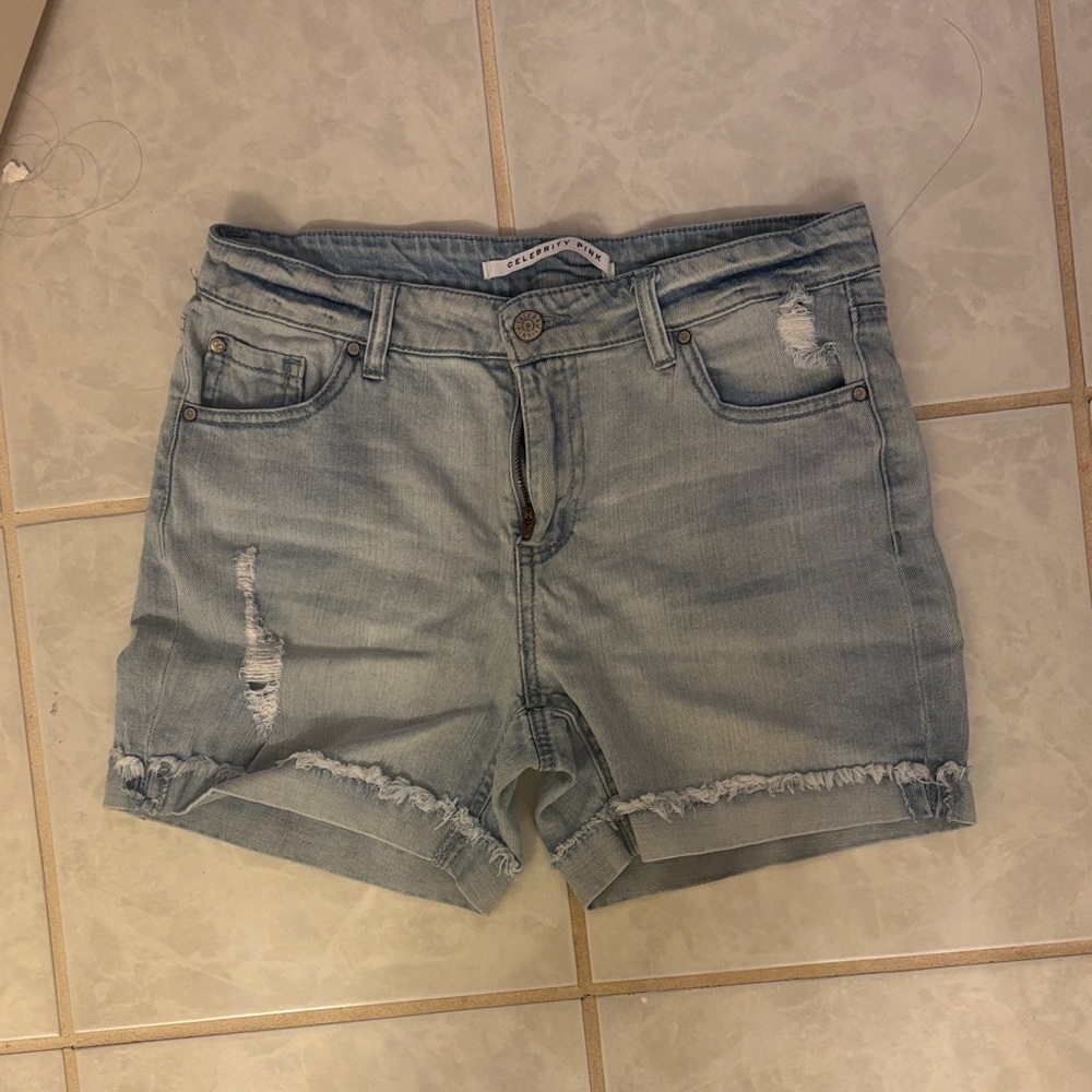 Celebrity Pink Light Blue Jean Shorts
